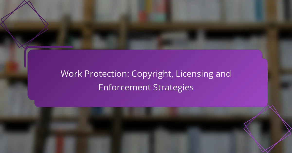 Work Protection: Copyright, Licensing and Enforcement Strategies